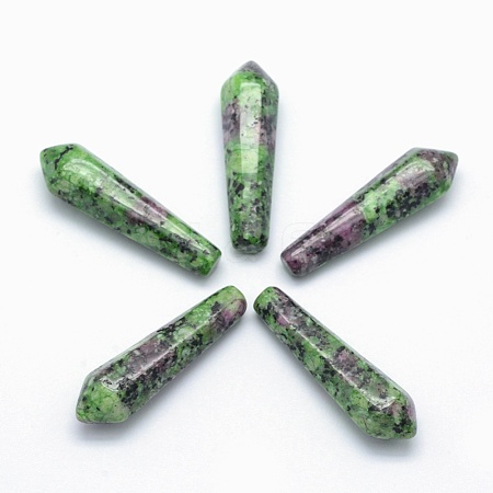 Natural Ruby in Zoisite Pointed Beads G-E490-C14-1