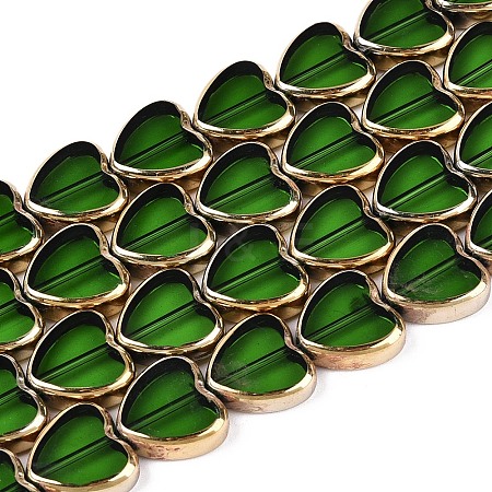 Electroplate Glass Beads Strands EGLA-T021-23D-1