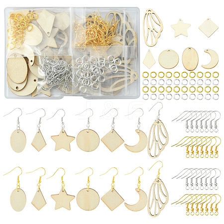 DIY Unfinished Blank Earring Making Kit DIY-FS0004-09-1