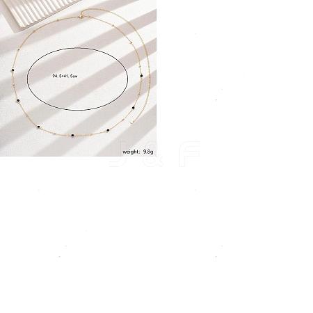 1Pc Elegant Summer Iron Rhinestone Link Chain Waist Chains AJEW-DJ0003-36A-1