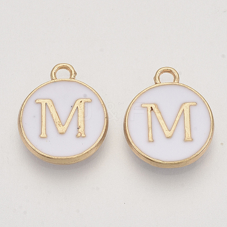 Golden Plated Alloy Charms X-ENAM-S118-01M-1
