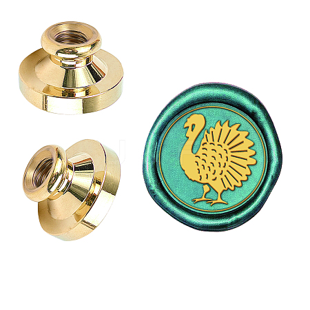Wax Seal Brass Stamp Head AJEW-WH0209-415-1