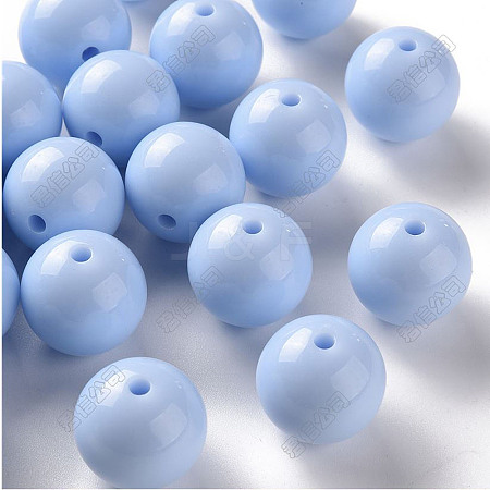 Opaque Acrylic Beads MACR-S370-C8mm-SS2113-1