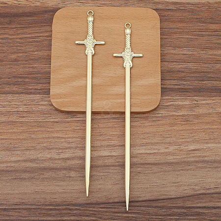 Sword Alloy Hair Sticks PW-WG0B211-06-1