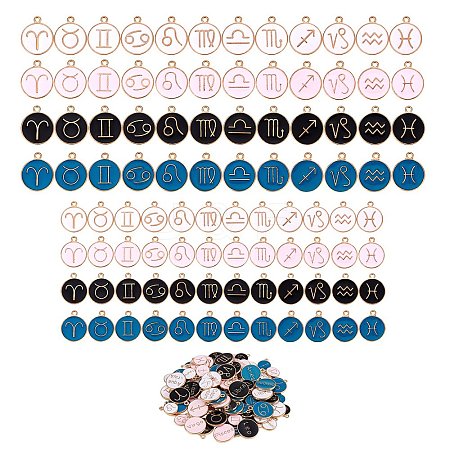 Alloy Enamel Pendants ENAM-SZ0001-14LG-RS-1