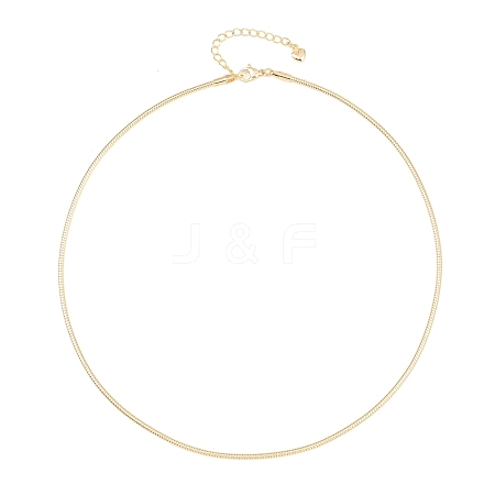 2MM Round Brass Chain Necklace Making KK-P354-02G-1