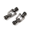 304 Stainless Steel Hook Clasps STAS-C127-02AS-1