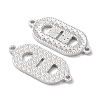 Rhodium Plated 925 Sterling Silver Connector Charms STER-C003-24P-2