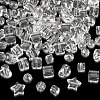 100Pcs 5 Styles Transparent Acrylic Beads TACR-TA0001-92-3