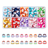250pcs 10 Colors Handmade Polymer Clay Beads CLAY-DC0001-02-1