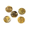 Spray Painted Natural Akoya Shell Connector Charms LS-BSHE-S304-17A-1