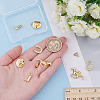10Pcs 5 Styles Brass Pendants KK-AR0004-66-3