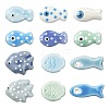12Pcs 12 Styles Handmade Porcelain Beads PORC-FS0001-63-1