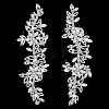 1Pair Alloy Glass Cabochons AJEW-PH0006-75-1
