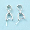 925 Sterling Silver Ice Pick Pinch Bails STER-Z001-122S-04-3