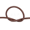 3mm Saddle Brown Color Cowhide Leather Beading Cords X-WL-A002-12-4