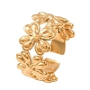 304 Stainless Steel Cuff Open Rings for Women SA-CBA6EDB-05G-4