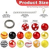 50Pcs Planting Acrylic Beads SACR-CJC0010-01A-2