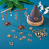 28Pcs 7 Styles Alloy Colorful Enamel Connector Charms FIND-TA0002-46-7