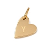 304 Stainless Steel Charms STAS-L291-01G-Y-2