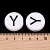 Opaque Acrylic European Beads AC-CBA3BDD-01Y-3