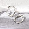 Brass Huggie Hoop Earrings EJEW-C502-11P-2