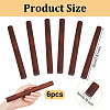 Olycraft 6Pcs Walnut Wood Craft Sticks WOOD-OC0003-76-2