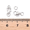 Anti-Tarnish 925 Sterling Silver Lobster Claw Clasps STER-N016-38P-3