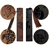 1 set Wood Bookmarks Set AJEW-CP0001-78B-3