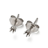 316 Surgical Stainless Steel Stud Earring Findings STAS-Z118-03P-06-1