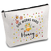 Teachers' Day Polycotton Custom Canvas Storage Bags ABAG-WH0029-069-1