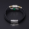 Leather Multi-strand Bracelets BJEW-F352-09P-02-2