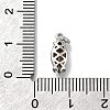 Horse Eye Brass with Glass Charms KK-G525-04P-01-3