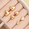 Brass Stud Earring Sets for Women EJEW-F352-01G-03-4