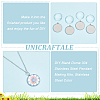 Unicraftale DIY Blank Dome 304 Stainless Steel Pendant Making Kits DIY-UN0056-03B-5