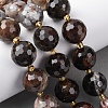 Natural Petrified Wood Beads Strands G-C249-A24-16MM-1