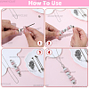 6Pcs 304 Stainless Steel Cable Chain Necklaces for Men Women NJEW-SC0001-80B-6