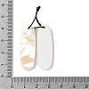 2Pcs Natural White Shell Pendants SHEL-A005-02C-3