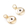 Brass Enamel Charms KK-F814-19G-1