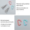 SUPERFINDINGS 12Pcs 2 Colors Aluminium Alloy Tent Rope Tensioners FIND-FH0001-99-2