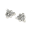 Butterfly Tibetan Style Alloy Links connectors TIBE-5369-AS-LF-3