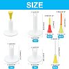 12Pcs Two-tone Plastic Golf Double Tees AJEW-CA0001-62-2