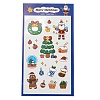 Christmas Theme PET Plastic Stickers AJEW-Q151-01A-1