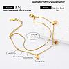 304 Stainless Steel 2-Strand Bracelets for Women FO9135-2-1