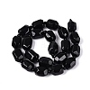 Natural Black Tourmaline Beads Strands G-N362-07A-01-3