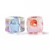 Luminous Transparent Acrylic Beads OACR-P011-08O-4