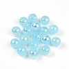 Electroplate Pearlized Glass Pearl Beads EGLA-T021-14B-07-1