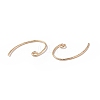 Brass Earring Hooks KK-E079-01G-2