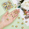 80Pcs 4 Colors  Alloy Enamel Charms FIND-DC0003-44-1
