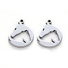 201 Stainless Steel Pendants X-STAS-N092-49-2